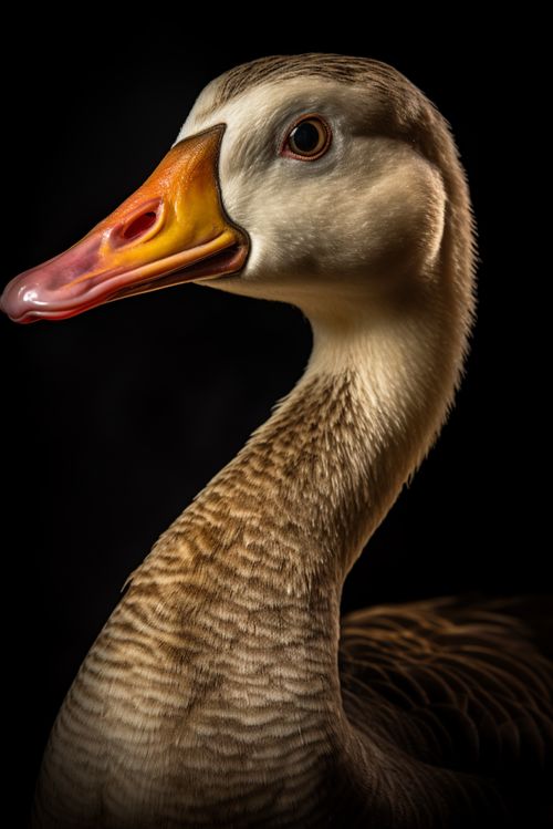 落日余晖中的田园画卷 家禽散养与鹅群摄影的艺术